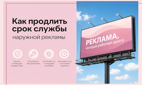 Как продлить срок службы наружной рекламы в  Альметьевске