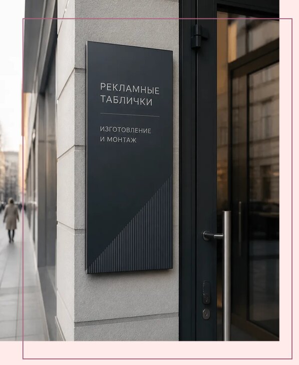 Рекламные таблички в Альметьевске по цене от 4671 р. | Аванза-Льм