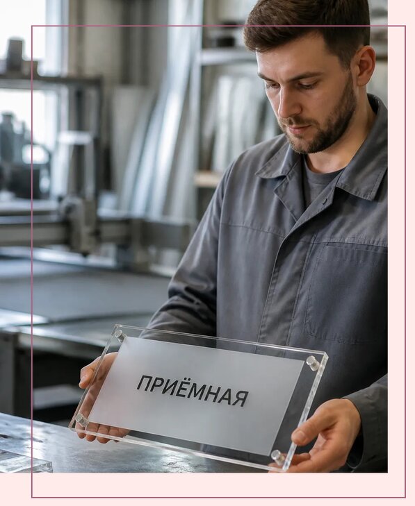 Таблички из оргстекла на заказ в Альметьевске от 4048 р. | Аванза-Льм