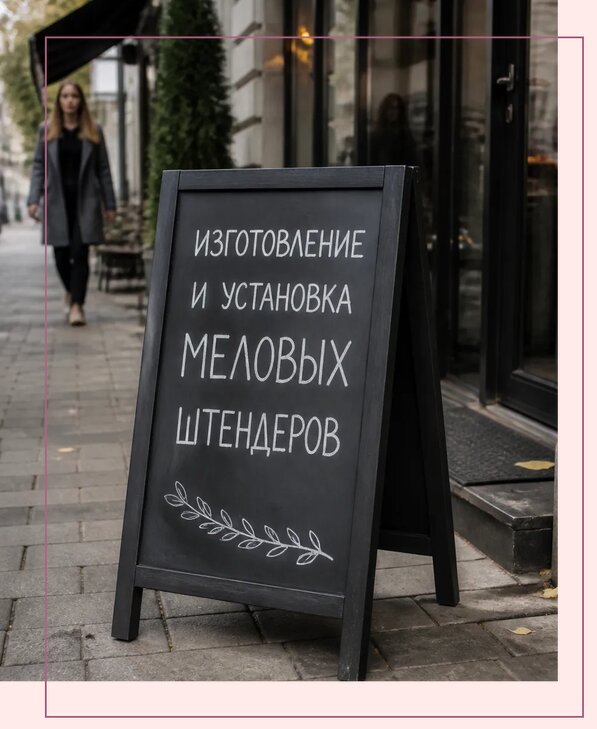 Меловые штендеры в Альметьевске по цене от 6747 р. | Аванза-Льм